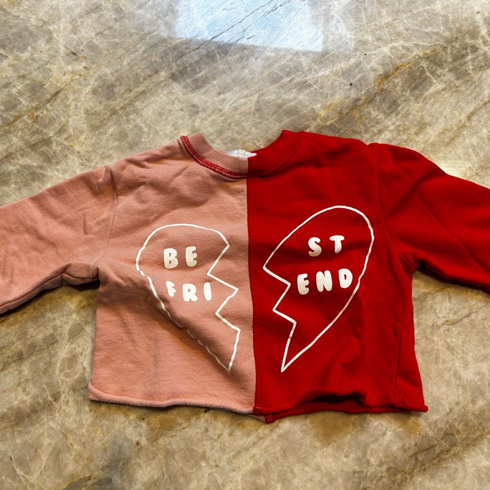 Stella McCartney girls toddler crop sweatshirt